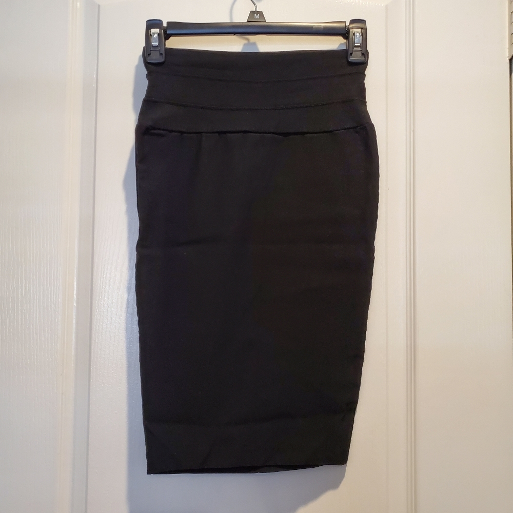 FINAL SALE Black Pencil Skirt